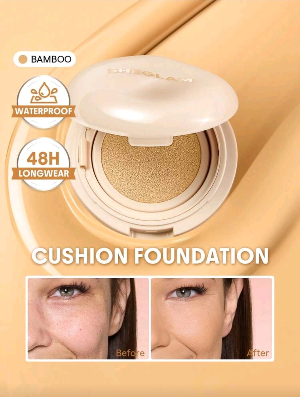 SHEGLAM Lock & Go Long-Lasting Cushion Foundation