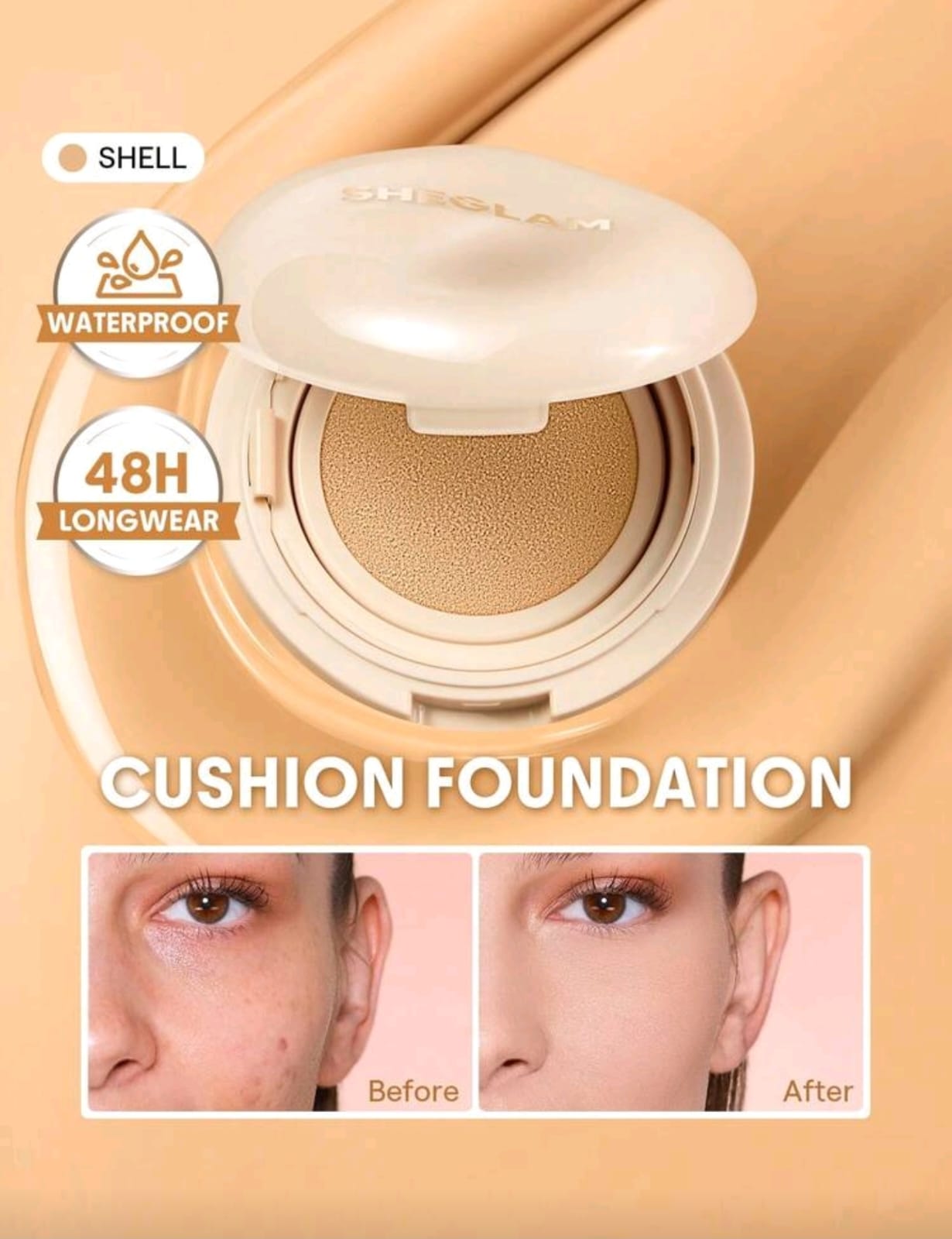 SHEGLAM Lock & Go Long-Lasting Cushion Foundation