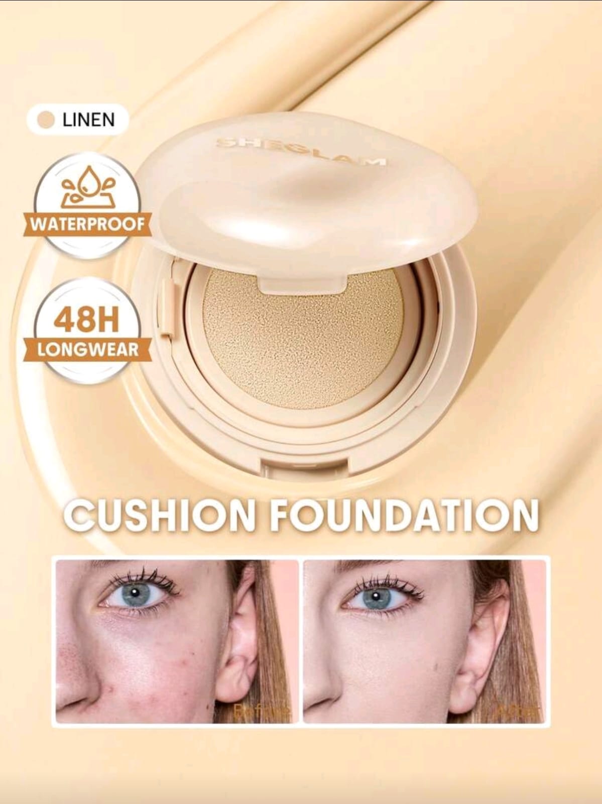 SHEGLAM Lock & Go Long-Lasting Cushion Foundation
