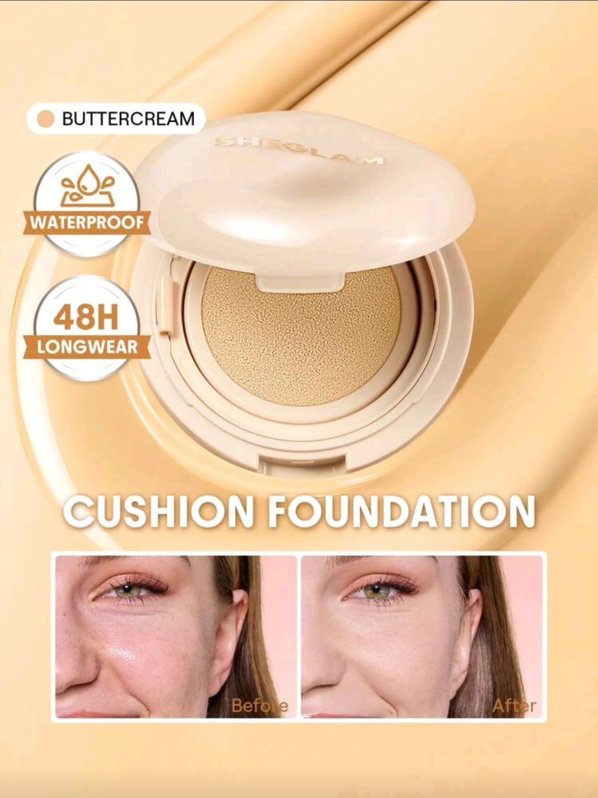 SHEGLAM Lock & Go Long-Lasting Cushion Foundation