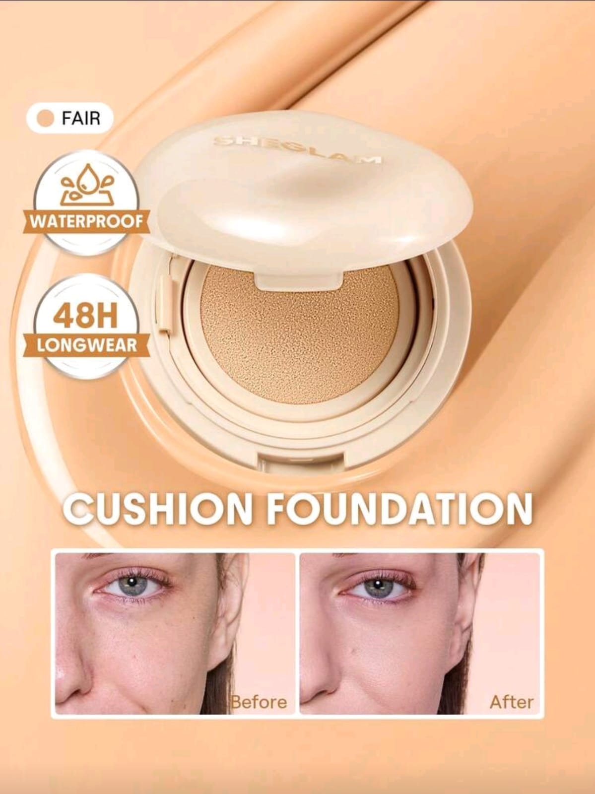 SHEGLAM Lock & Go Long-Lasting Cushion Foundation
