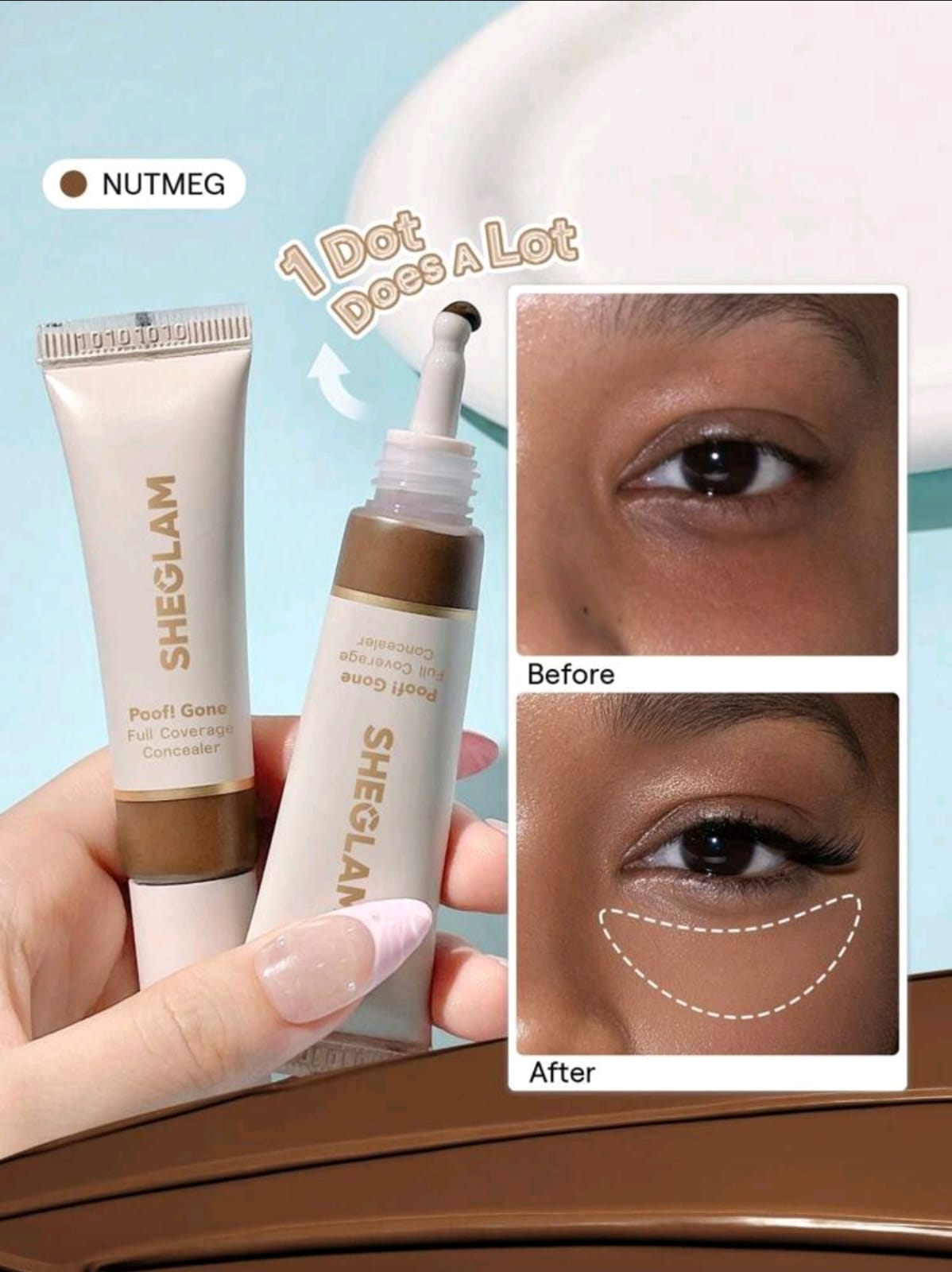 SHEGLAM Poof! Gone Full Coverage Concealer