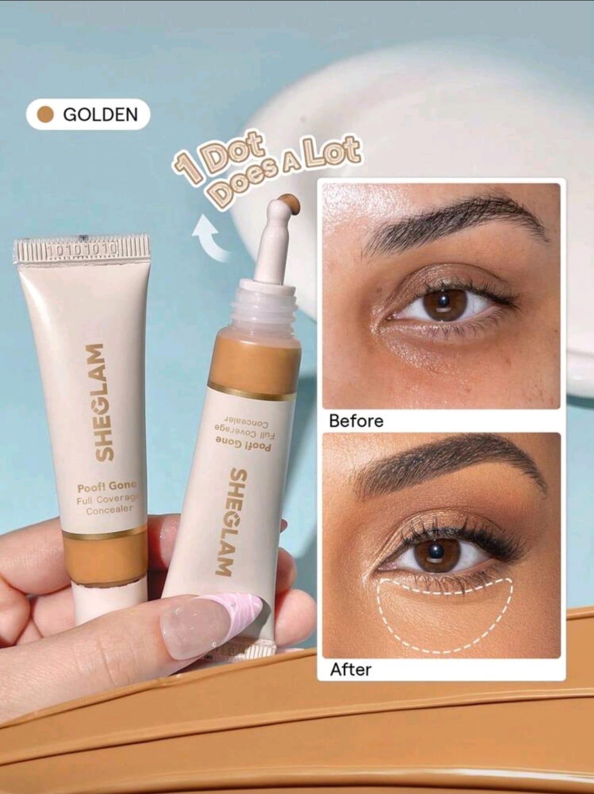 SHEGLAM Poof! Gone Full Coverage Concealer