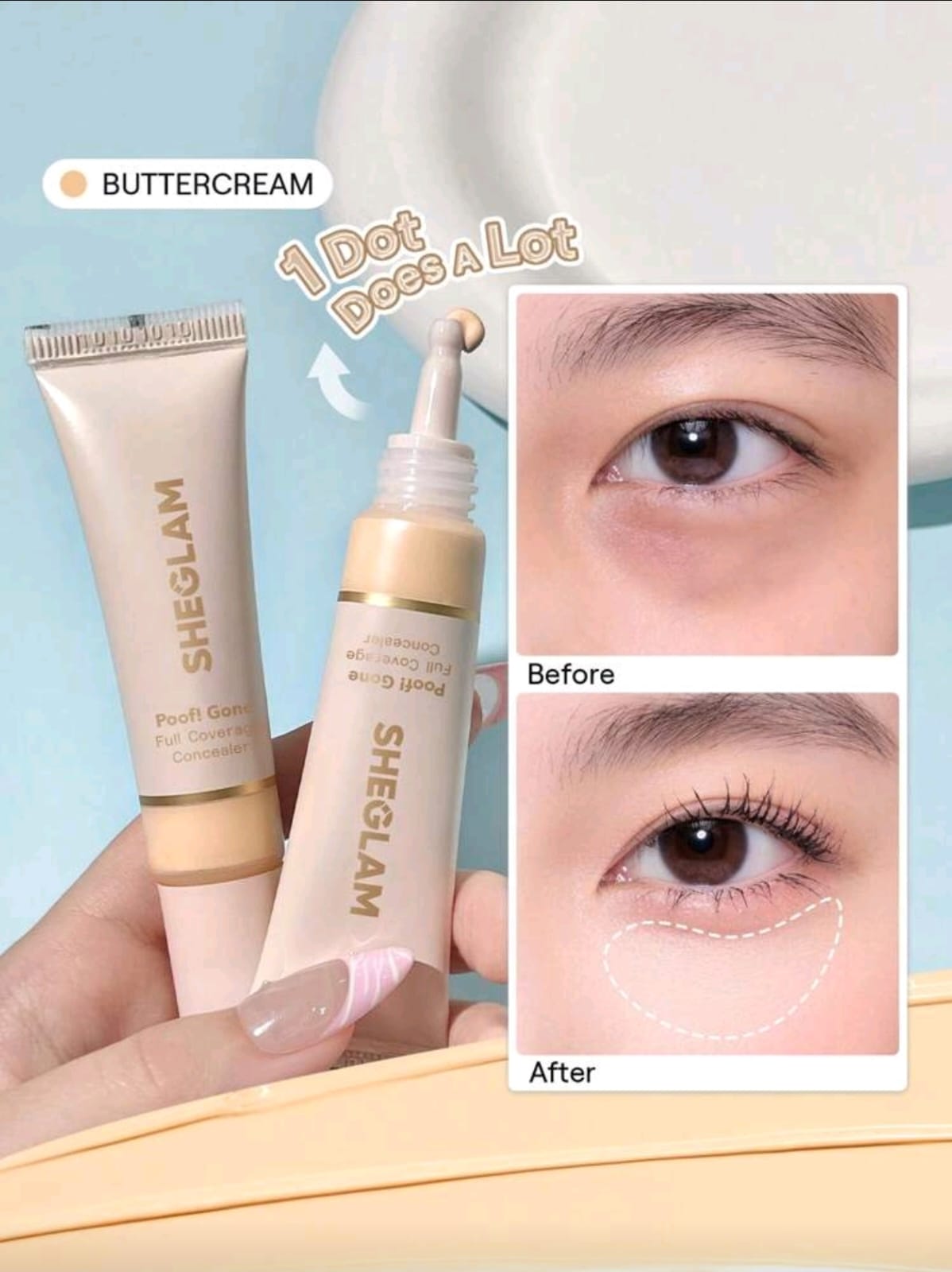 SHEGLAM Poof! Gone Full Coverage Concealer