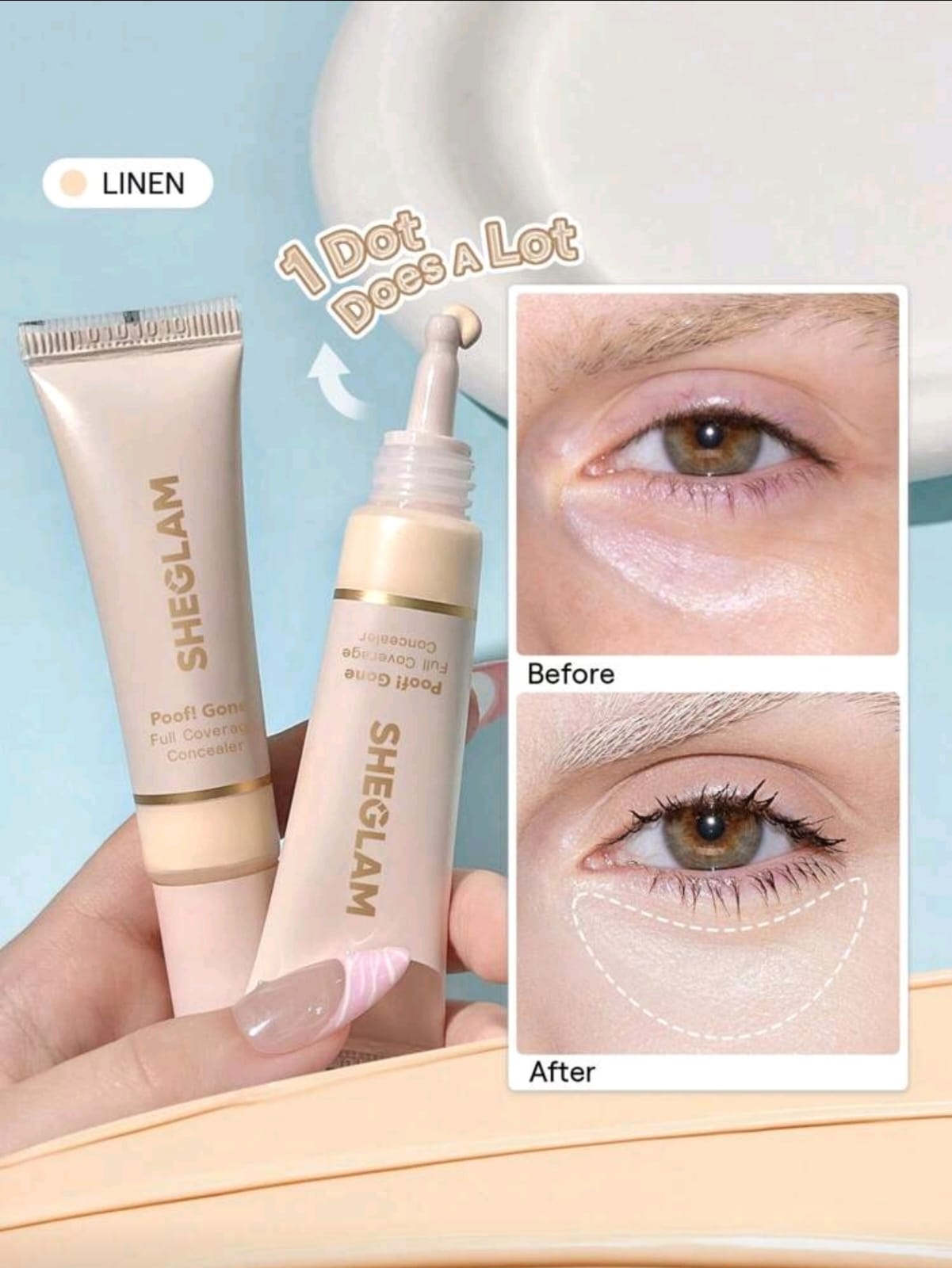 SHEGLAM Poof! Gone Full Coverage Concealer