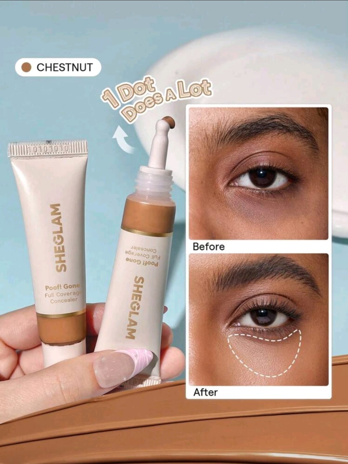 SHEGLAM Poof! Gone Full Coverage Concealer