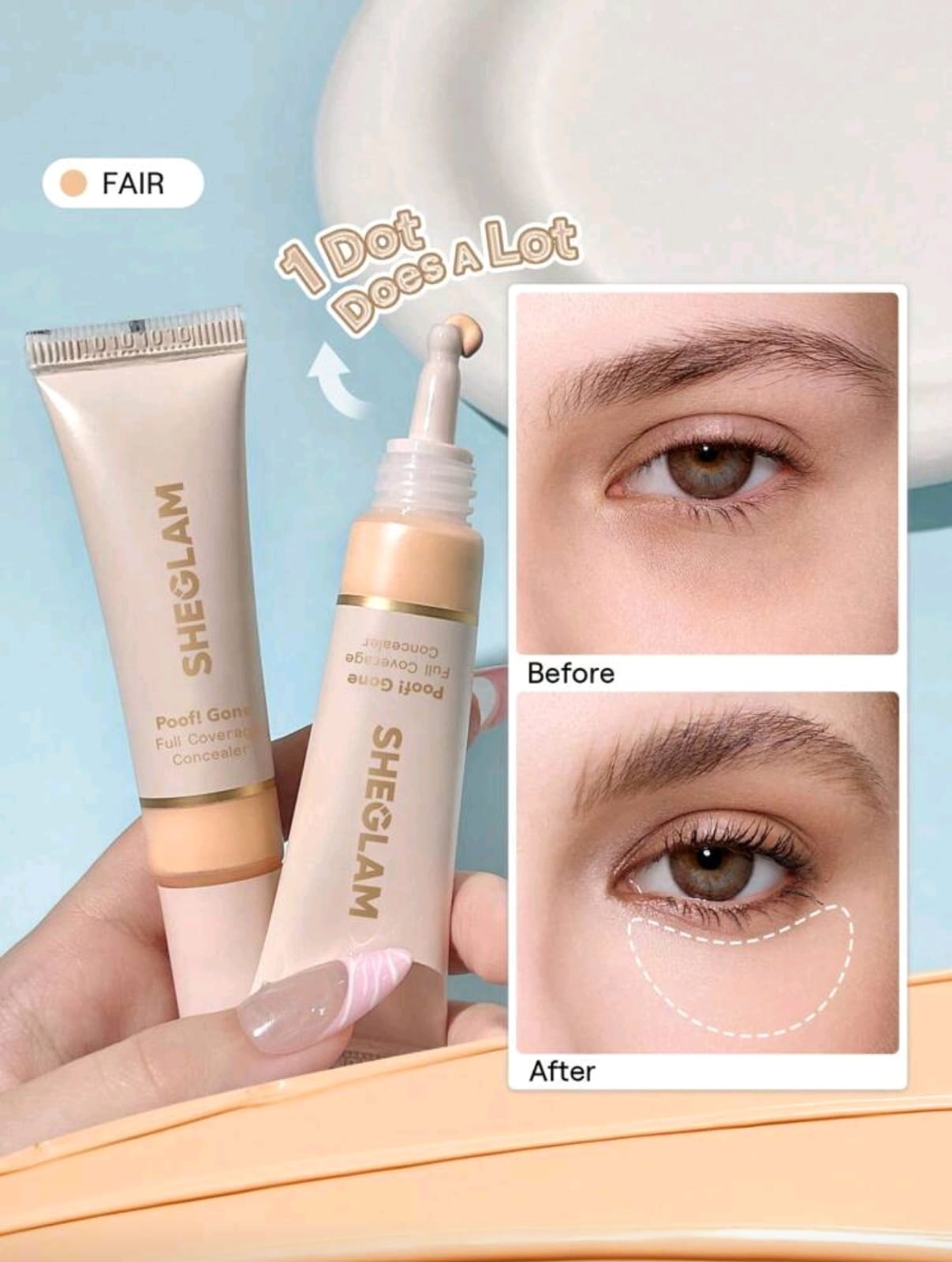 SHEGLAM Poof! Gone Full Coverage Concealer