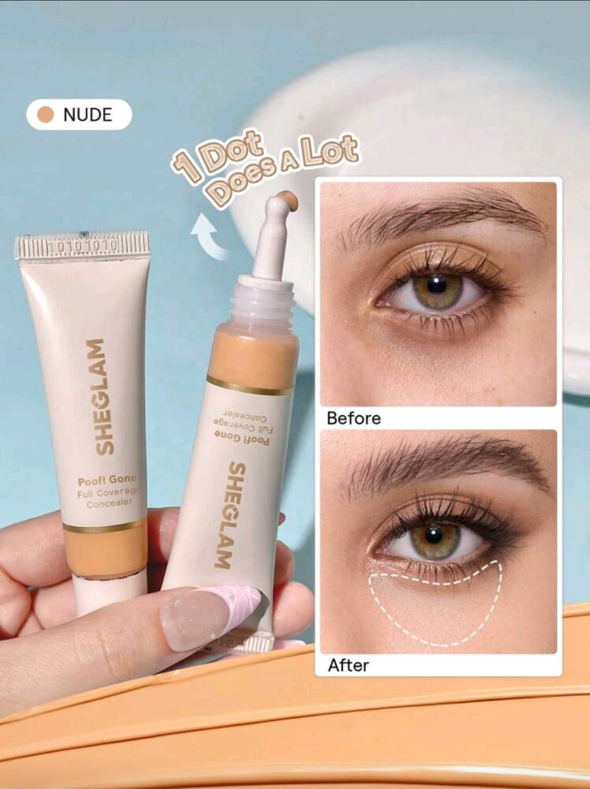 SHEGLAM Poof! Gone Full Coverage Concealer