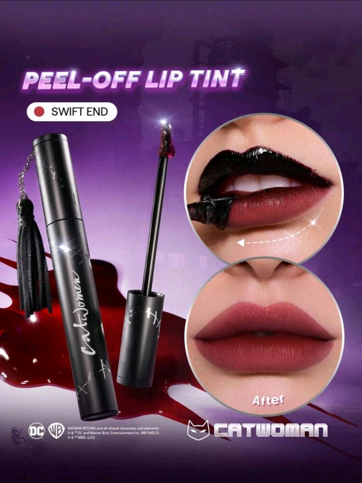 CATWOMAN™ | SHEGLAM I Am Not A Kitten Peel-Off Lip Tint