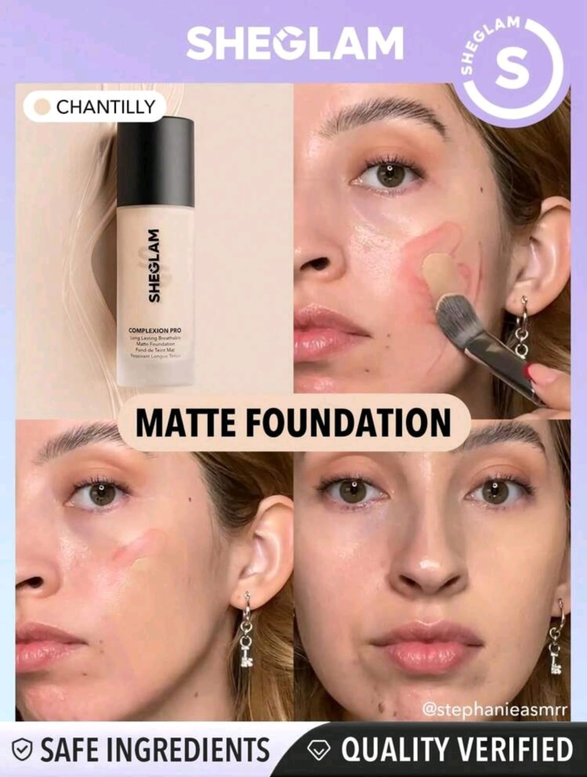 SHEGLAM Complexion Pro Long Lasting Breathable Matte Foundation