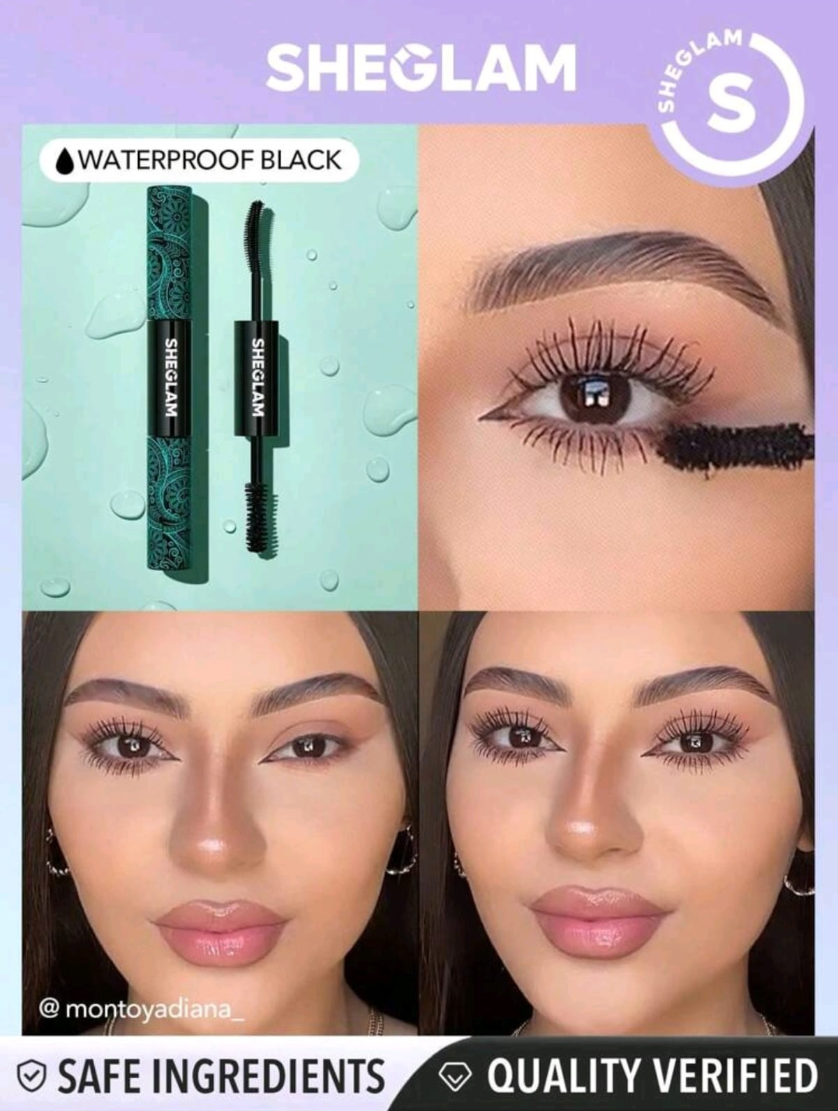 SHEGLAM All-In-One Volume & Length Mascara 2 In 1 Double Head Brush