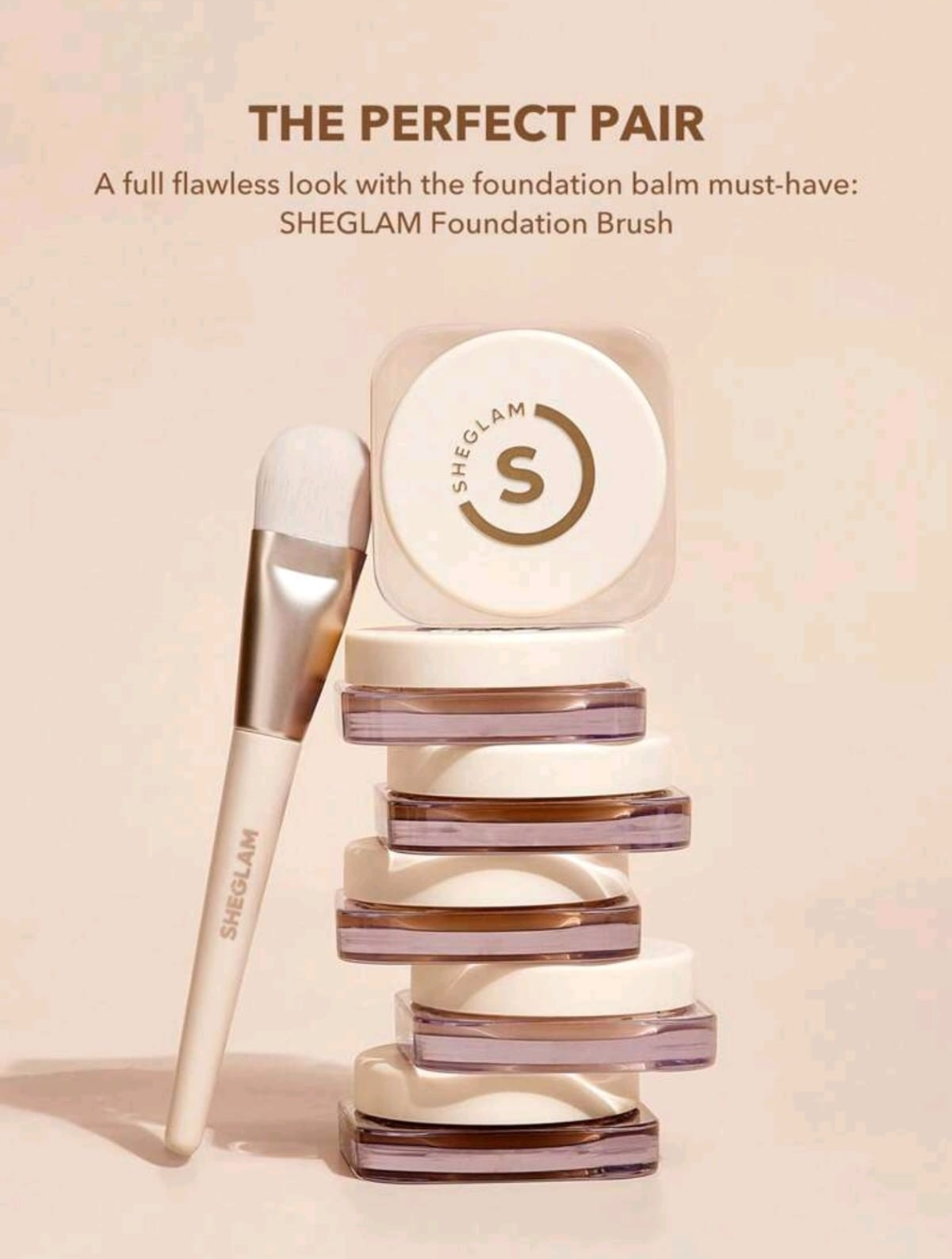 SHEGLAM Foundation Brush Synthetic Dense Soft Bristles