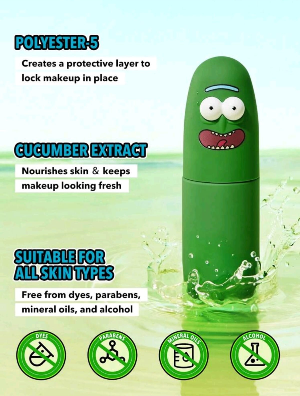 Rick and Morty X SHEGLAM Pickle Rick Setting Spray