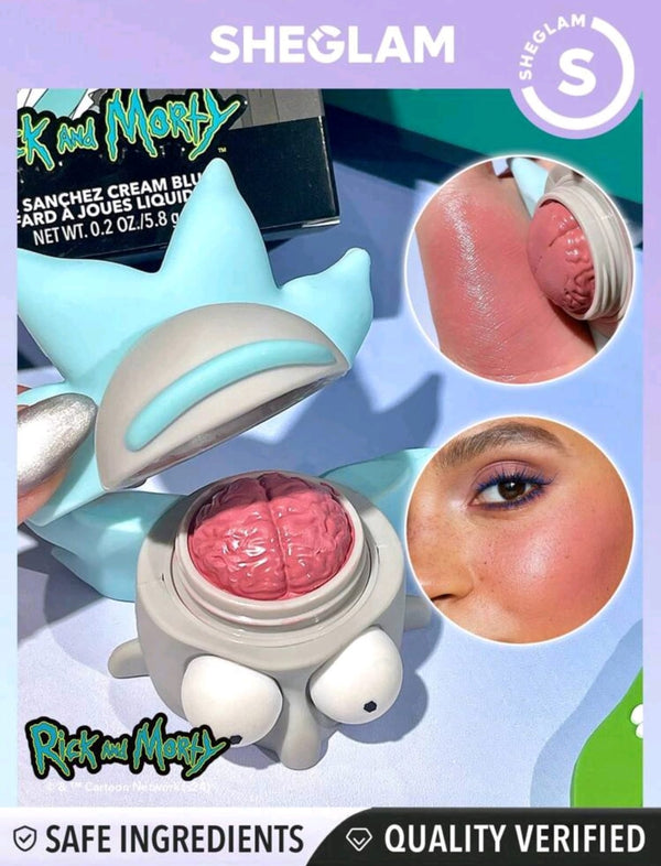 Rick and Morty X SHEGLAM Mr. Sanchez Cream Blush Rick's Brain Shaped Cream