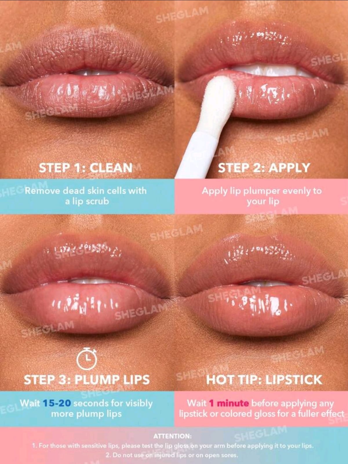 SHEGLAM Plump Addict Hot & Cold Gloss Duo 2 Pcs/Set Instant Volumising Lip Gloss Set
