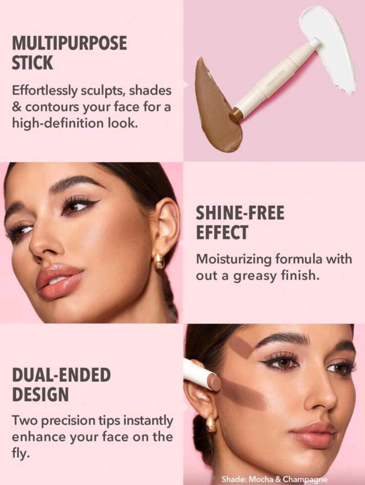 SHEGLAM Color & Sculpt Stick 2 In 1 Contour Dual