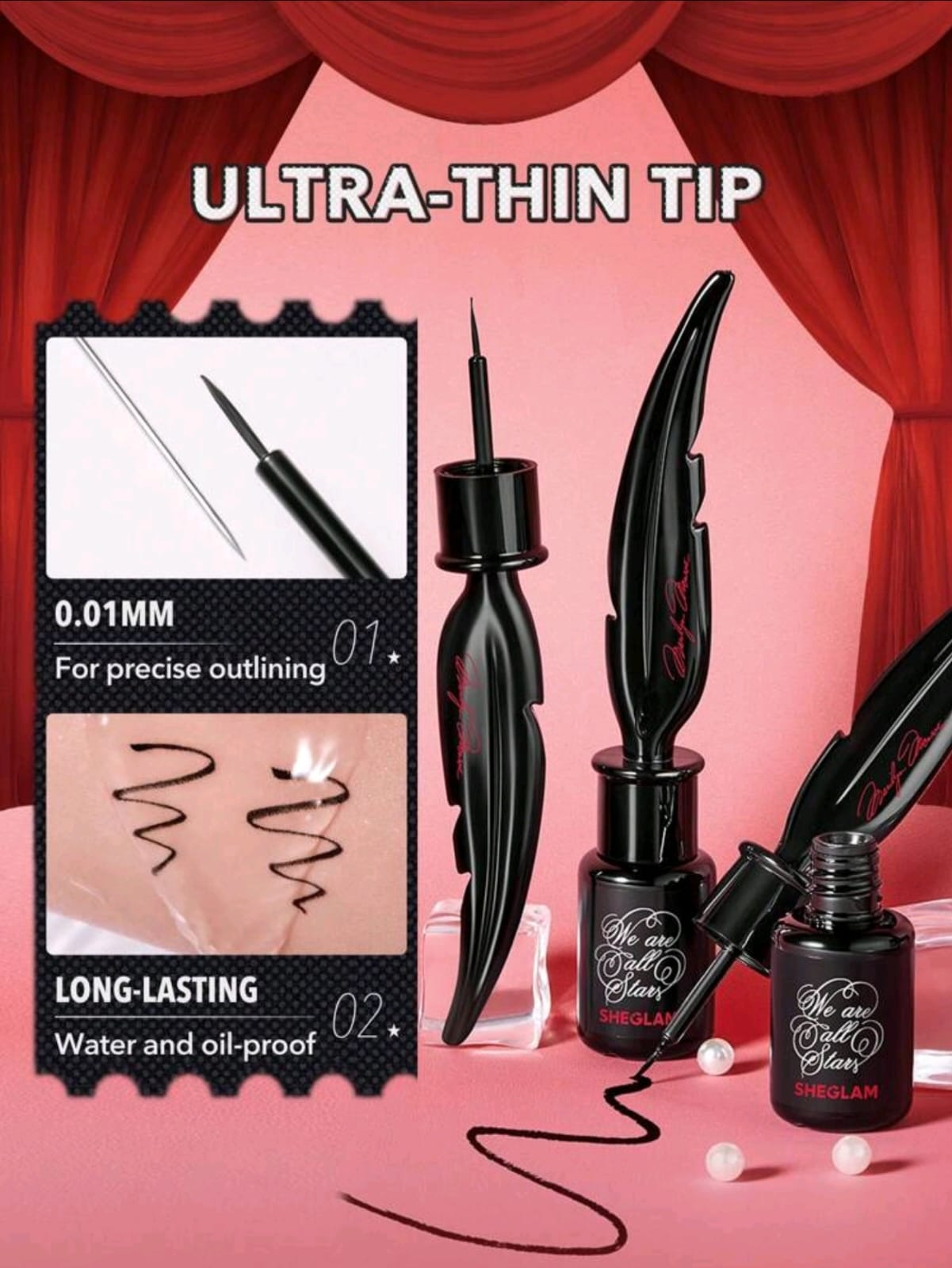 Marilyn Monroe X SHEGLAM A Poet'S Lover Liquid Eyeliner Black