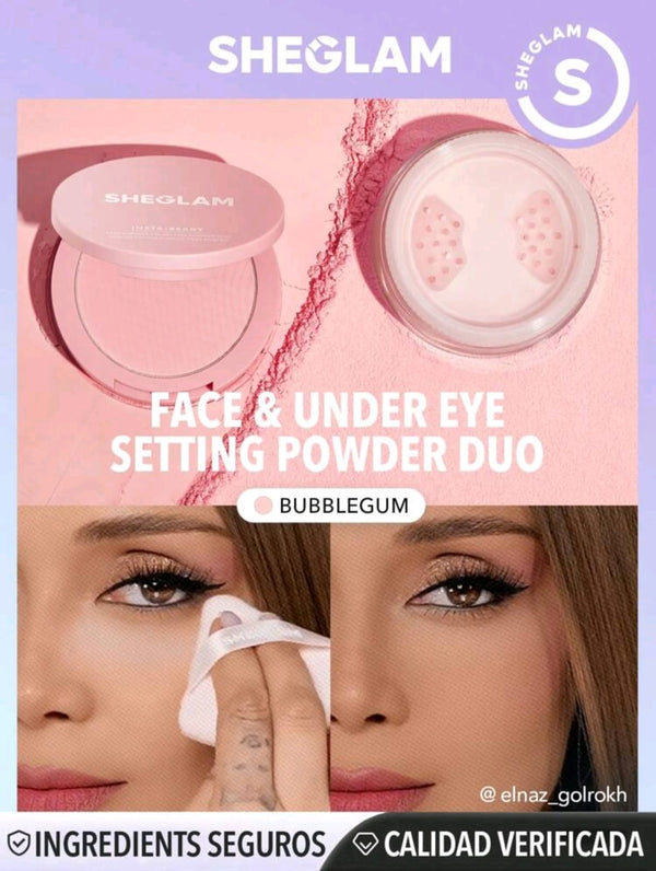 SHEGLAM Insta-Ready Face & Under Eye Setting Powder Duo