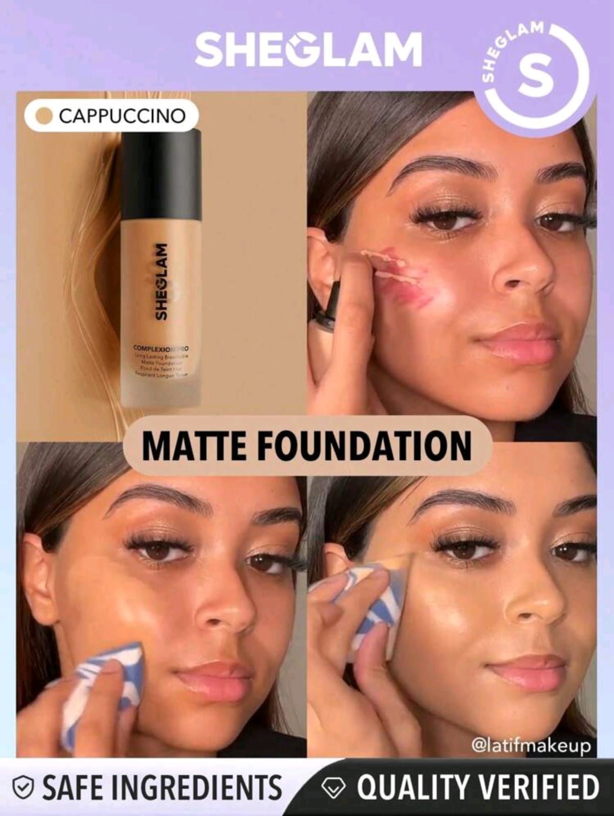 SHEGLAM Complexion Pro Long Lasting Breathable Matte Foundation