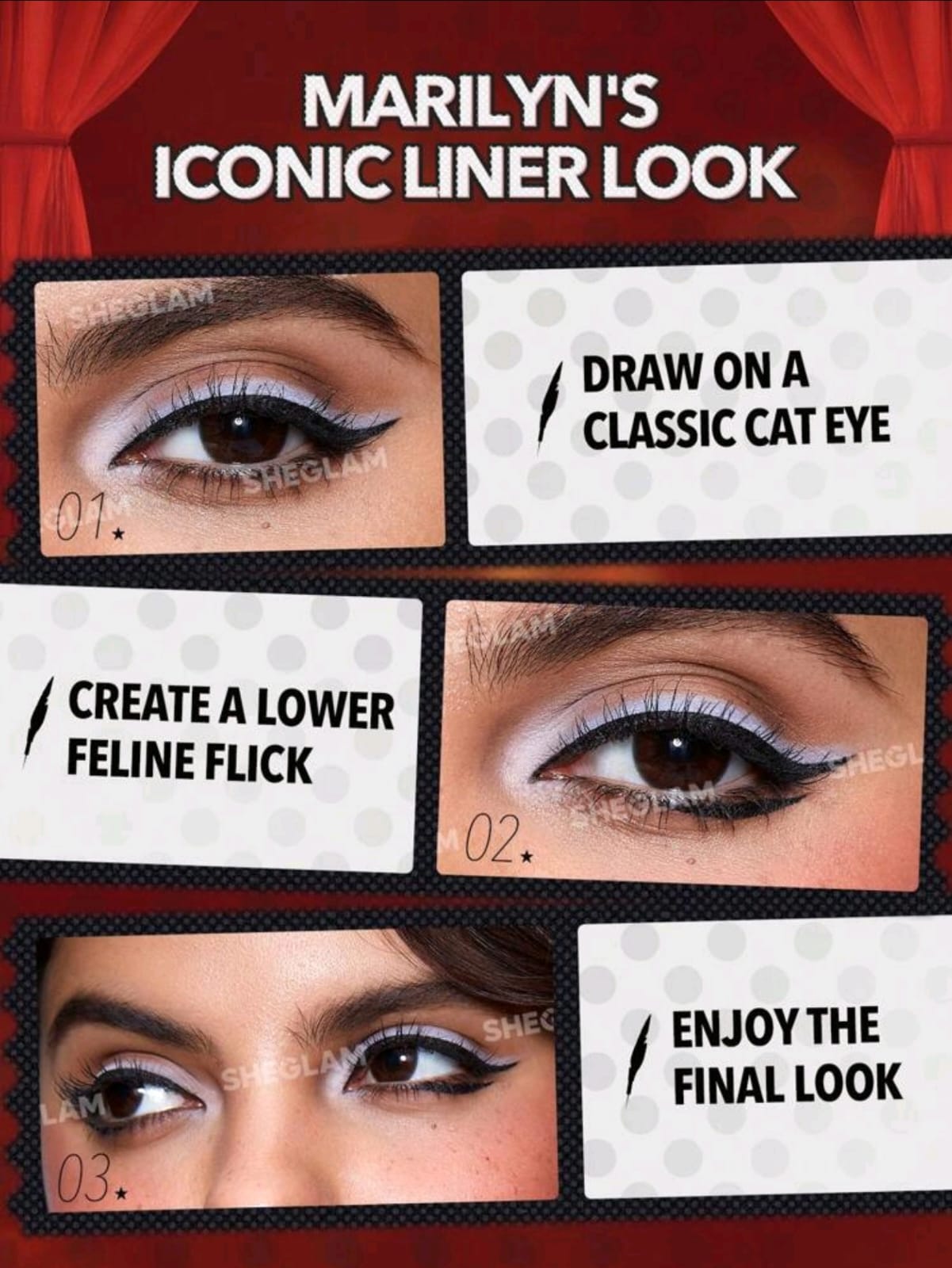 Marilyn Monroe X SHEGLAM A Poet'S Lover Liquid Eyeliner Black