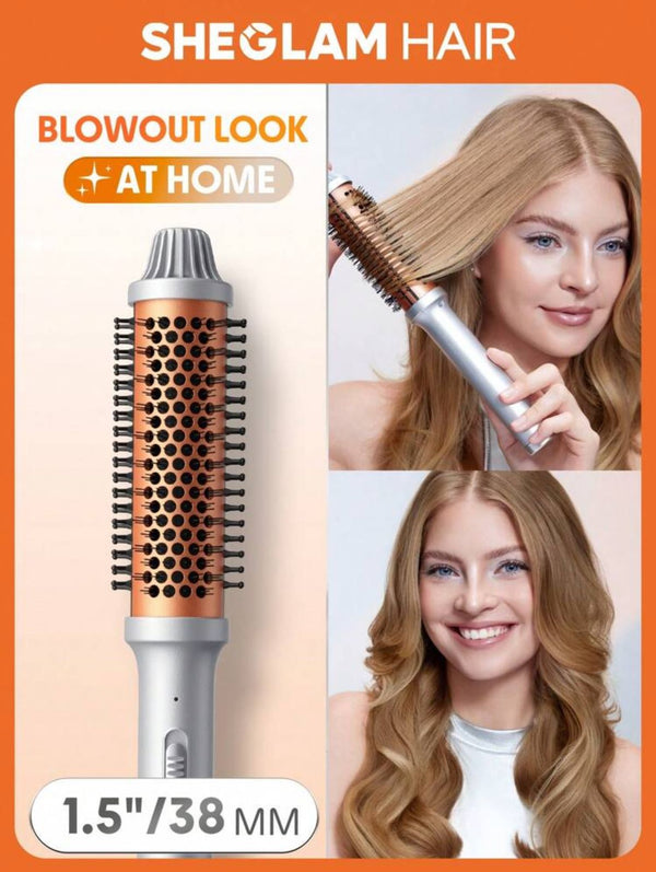 SHEGLAM HAIR It-Curl Thermal Blowout Brush,38mm Thermal Brush,Hair Curling Brush