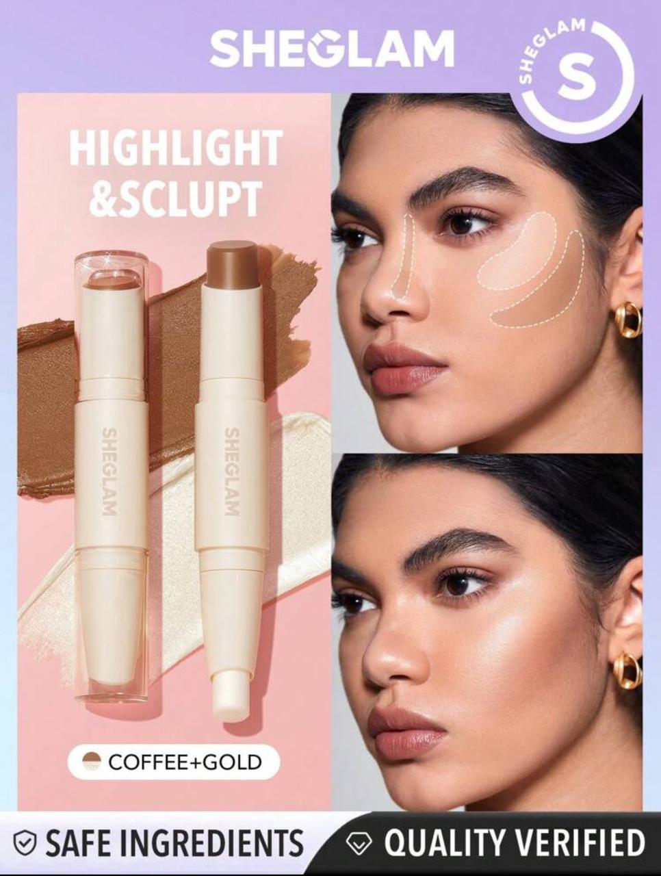 SHEGLAM Color & Sculpt Stick 2 In 1 Contour Dual
