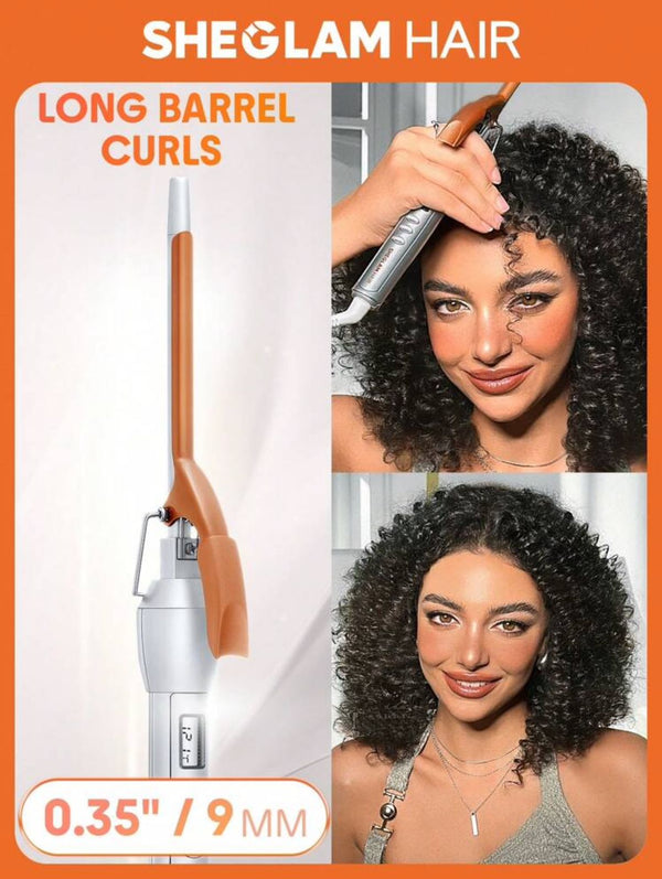 SHEGLAM HAIR It-Curl Curling Iron,Hair Curler,9mm Hair Curling Wand
