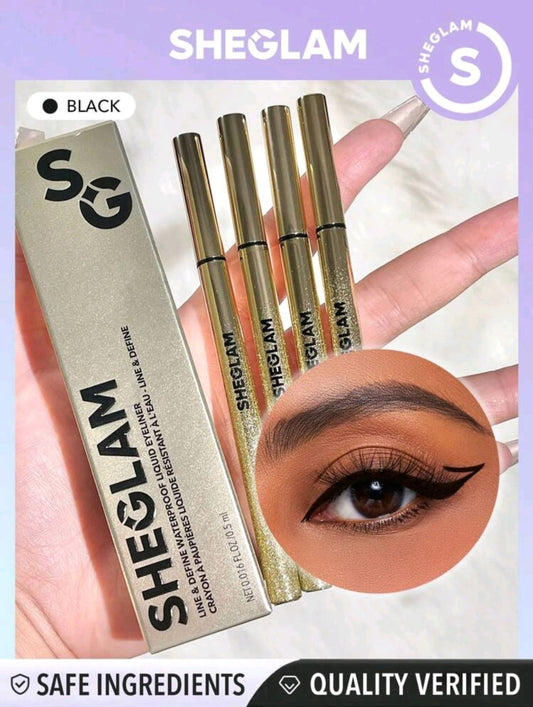 SHEGLAM Line & Define Waterproof Liquid Eyeliner - Black