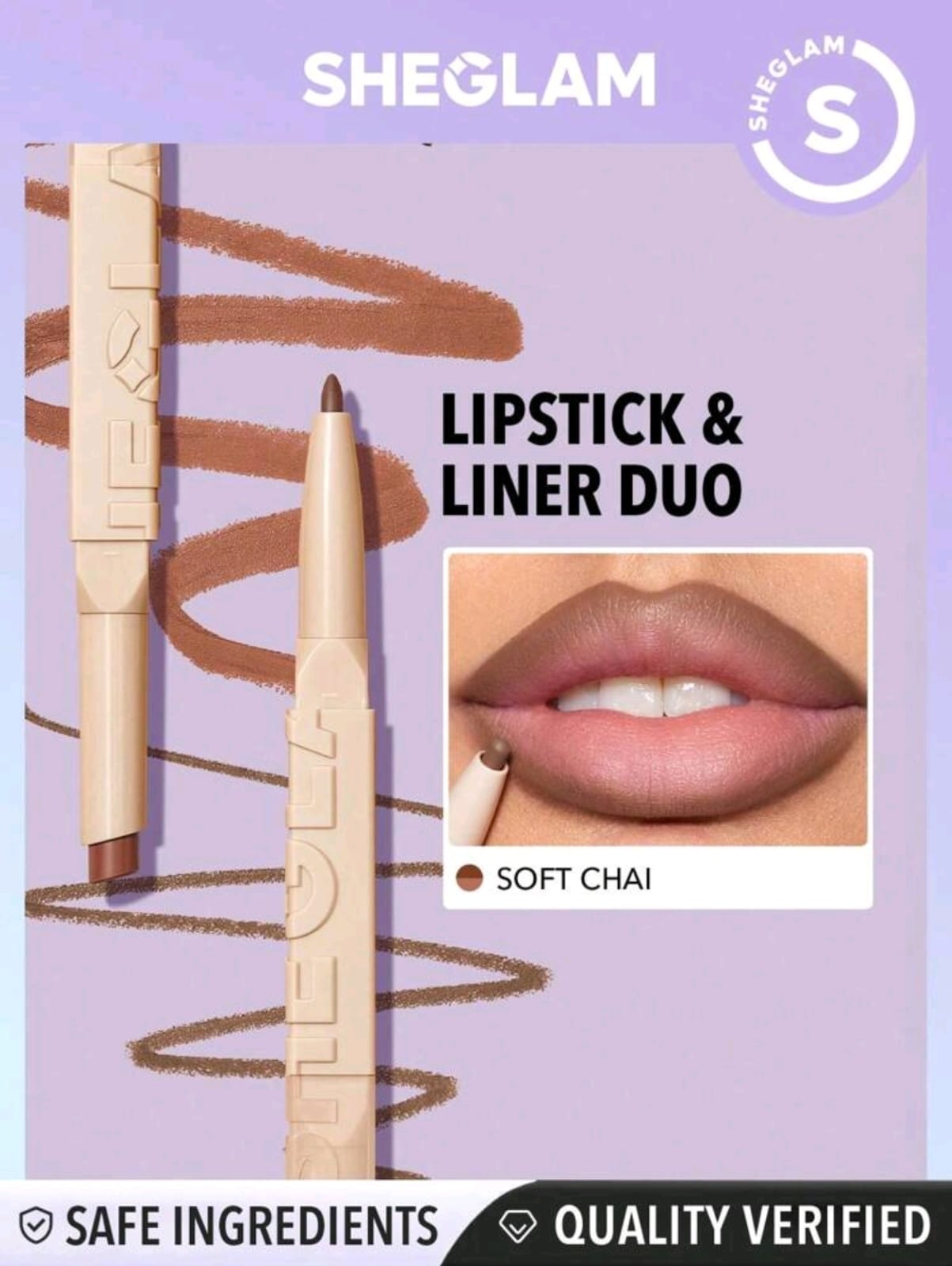 SHEGLAM Glam 101 Lipstick & Liner Duo