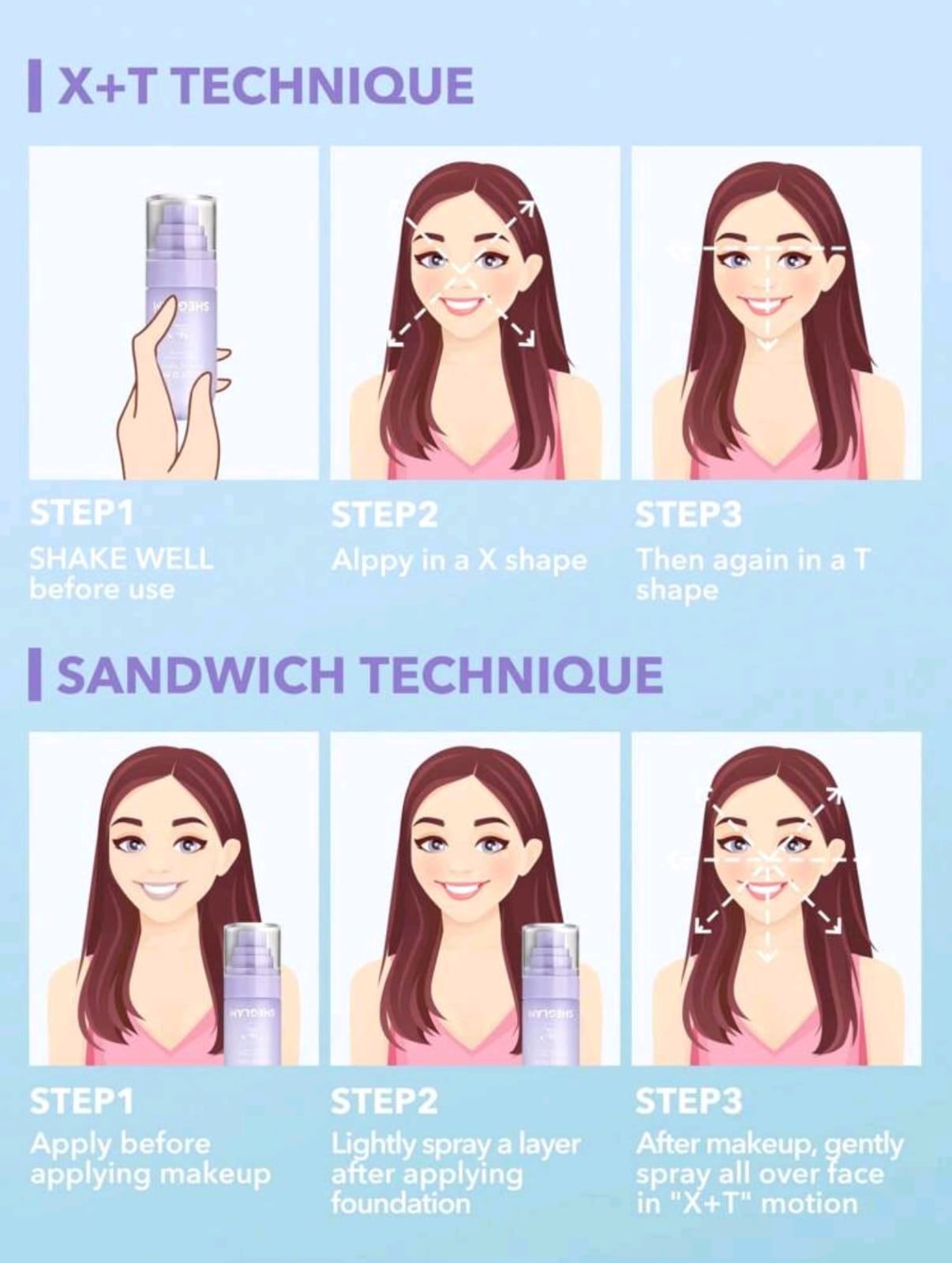 SHEGLAM Lock'd In Setting Spray Mattifying Effect Quick-Drying Long Lasting Makeup Locking Spray Oil