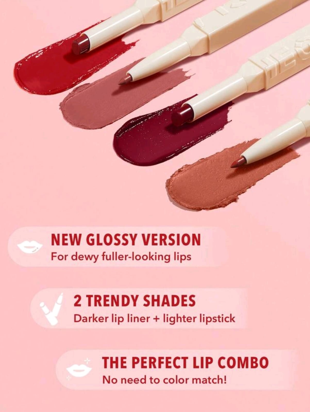 SHEGLAM Glam 101 Sheer Tinted Lipstick & Liner Duo