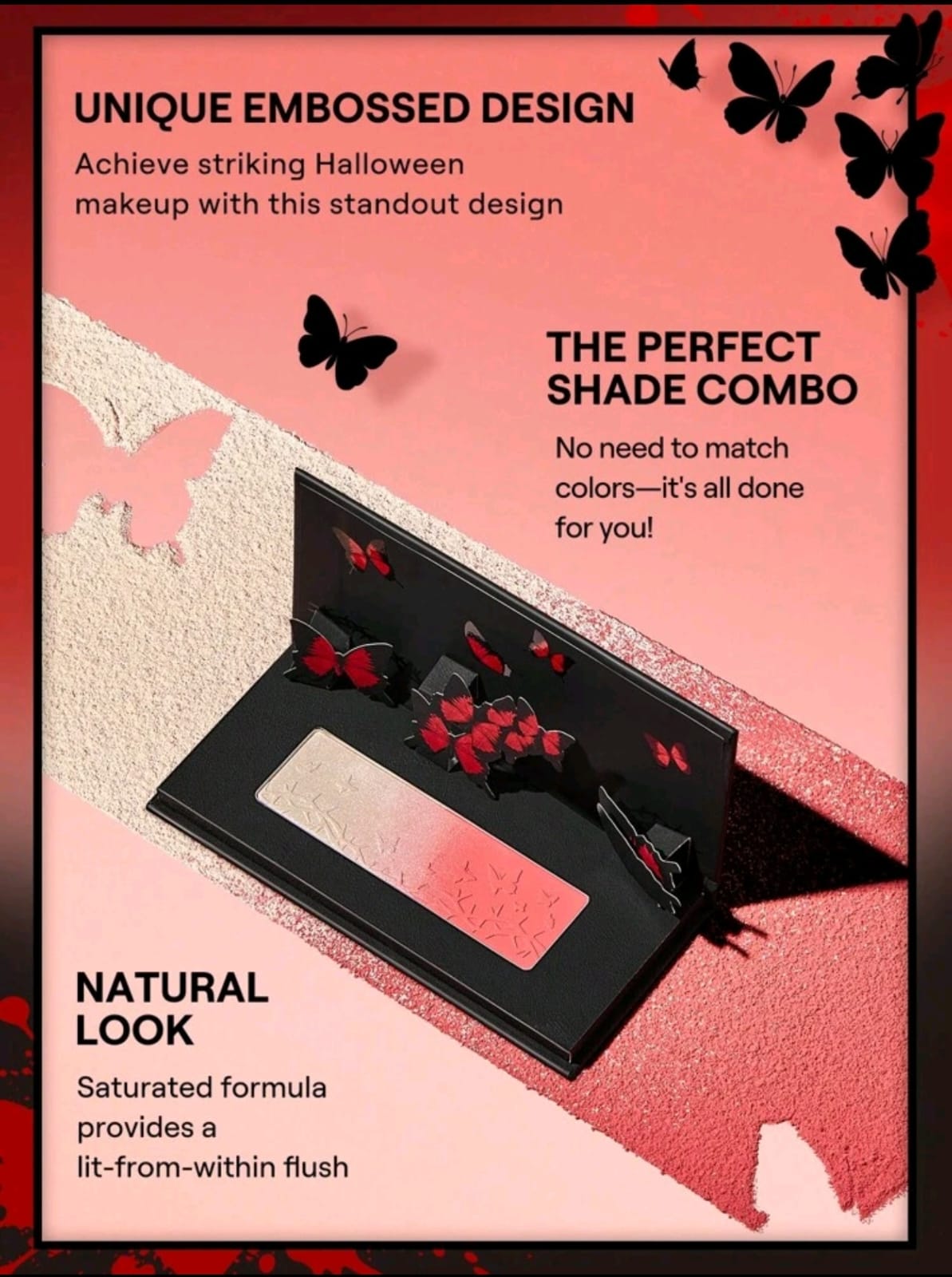 SHEGLAM Monarch Wings Ombré Blush & Highlighter Powder Blush Powder Soft