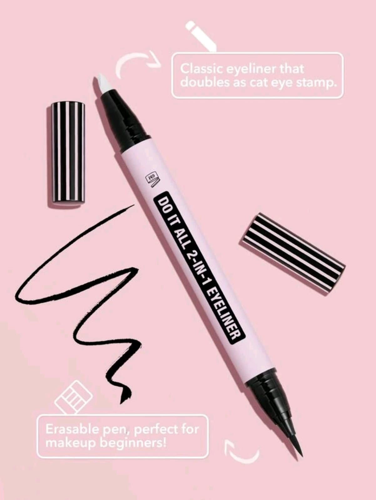 SHEGLAM Do It All 2-In-1 Eyeliner Waterproof Matte Eyeliner