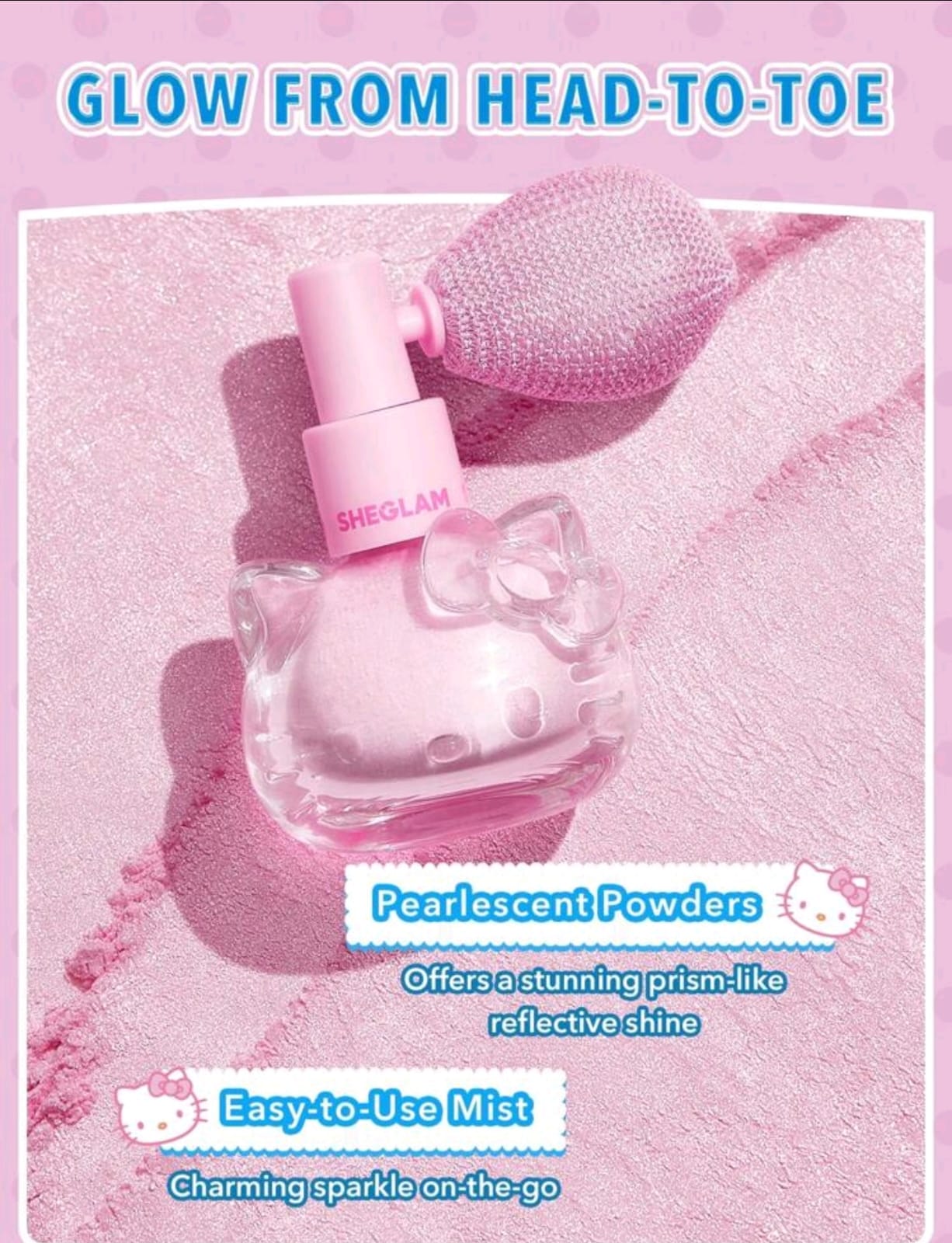 Hello Kitty｜SHEGLAM Bow-Utiful Highlighting Body Mist-Kitty Glow