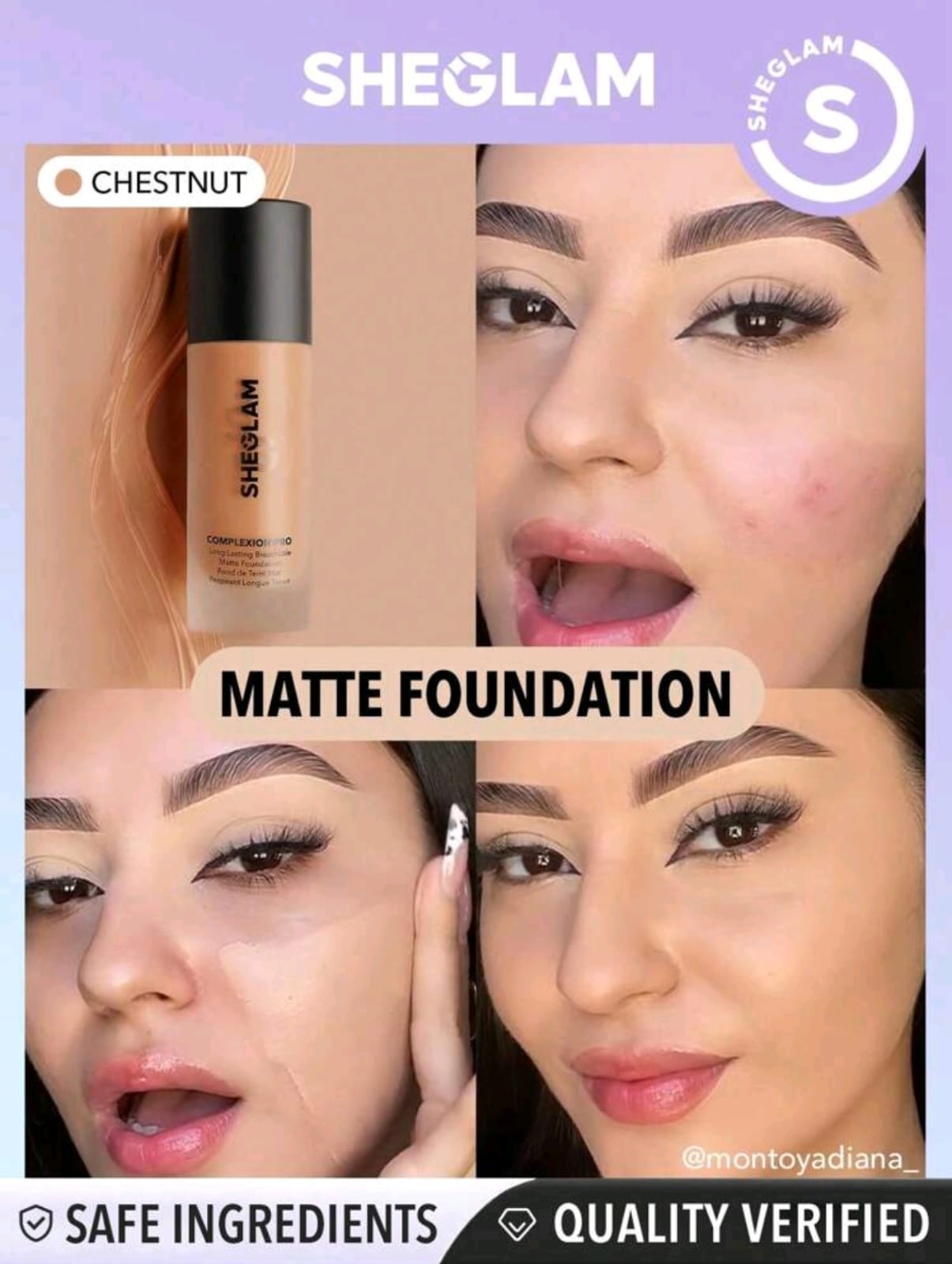 SHEGLAM Complexion Pro Long Lasting Breathable Matte Foundation