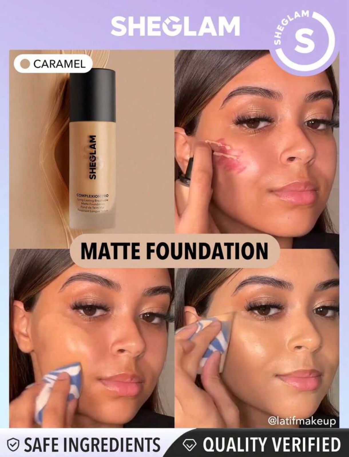 SHEGLAM Complexion Pro Long Lasting Breathable Matte Foundation