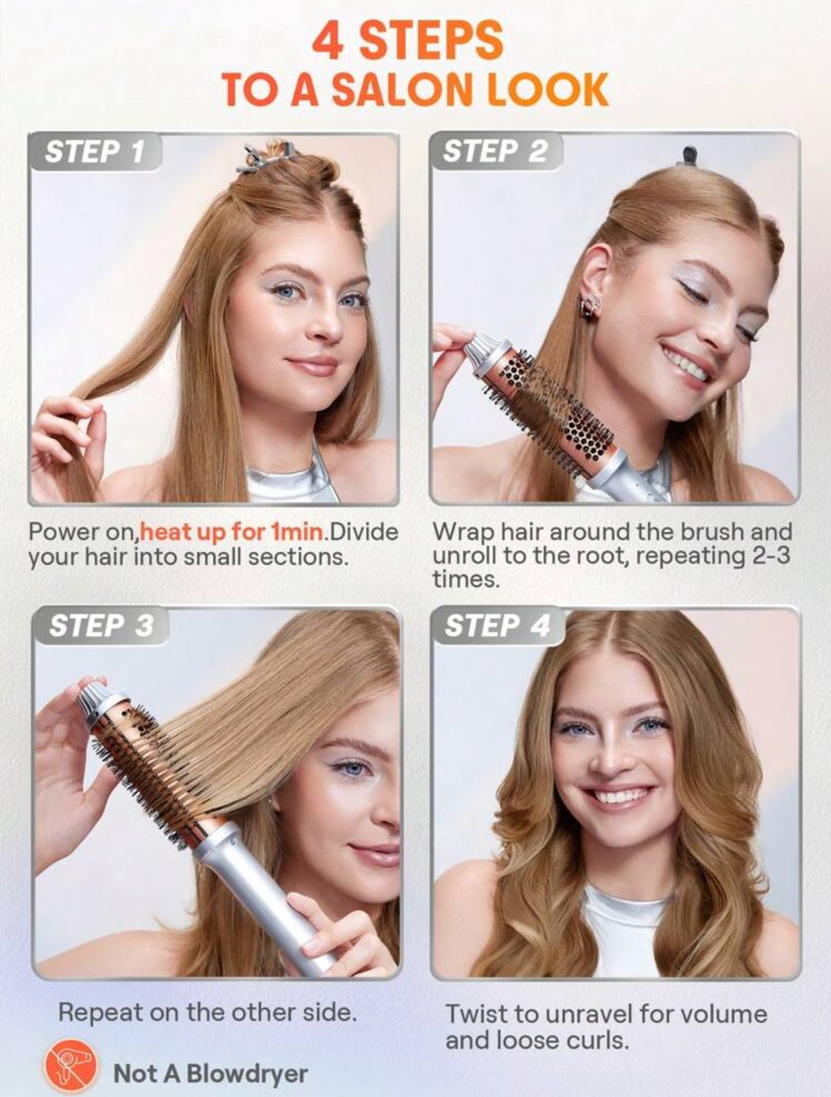 SHEGLAM HAIR It-Curl Thermal Blowout Brush,32mm Thermal Brush