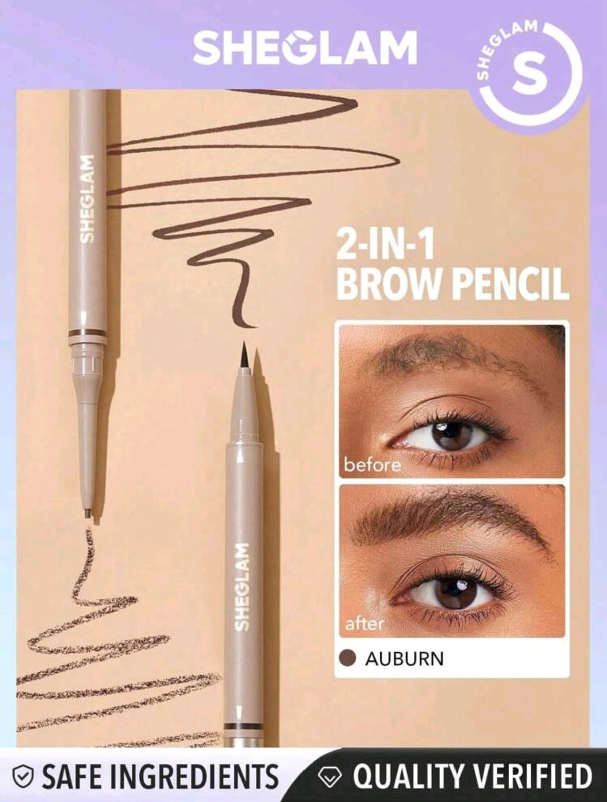SHEGLAM Brows On Demand 2-In-1 Brow Pencil