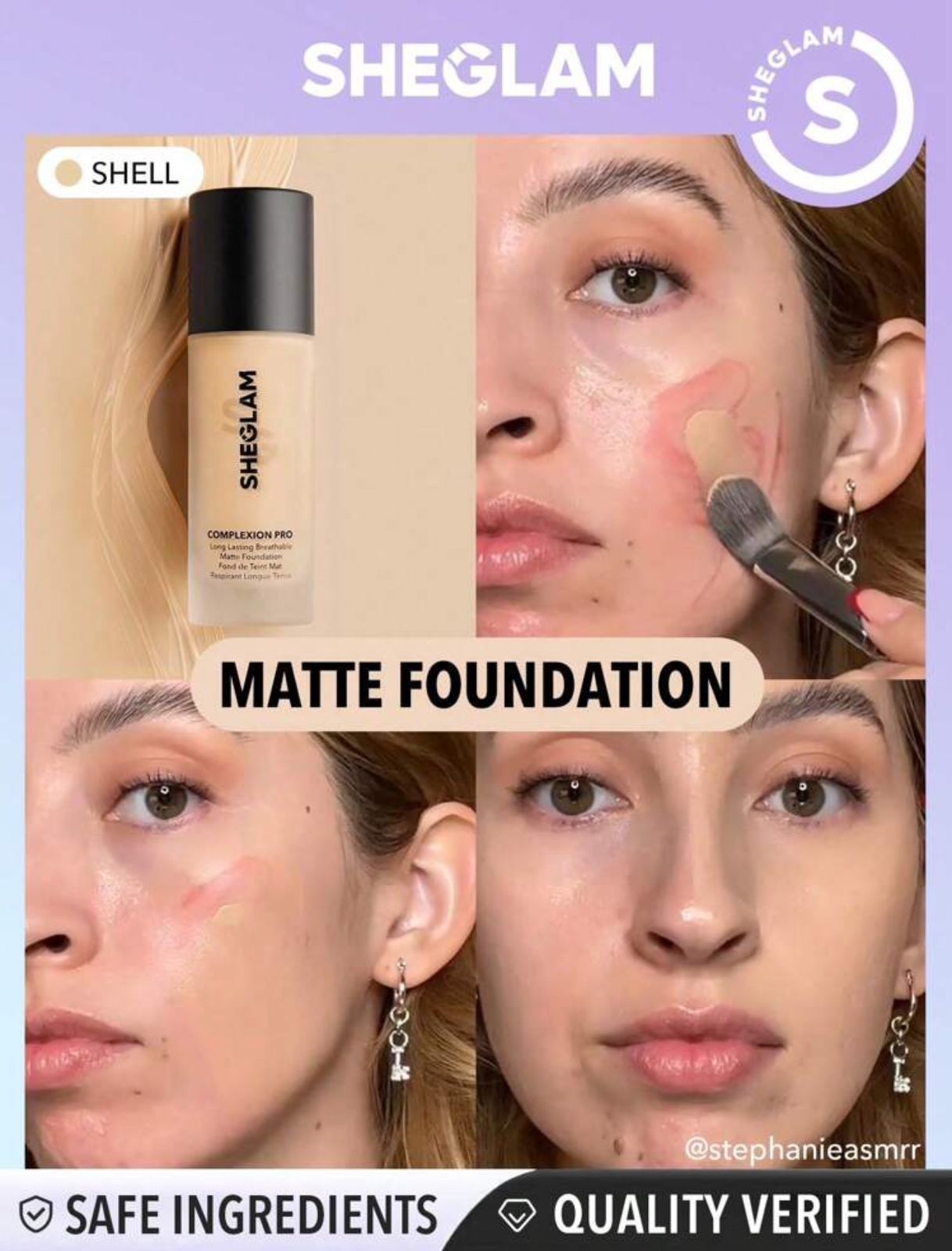 SHEGLAM Complexion Pro Long Lasting Breathable Matte Foundation