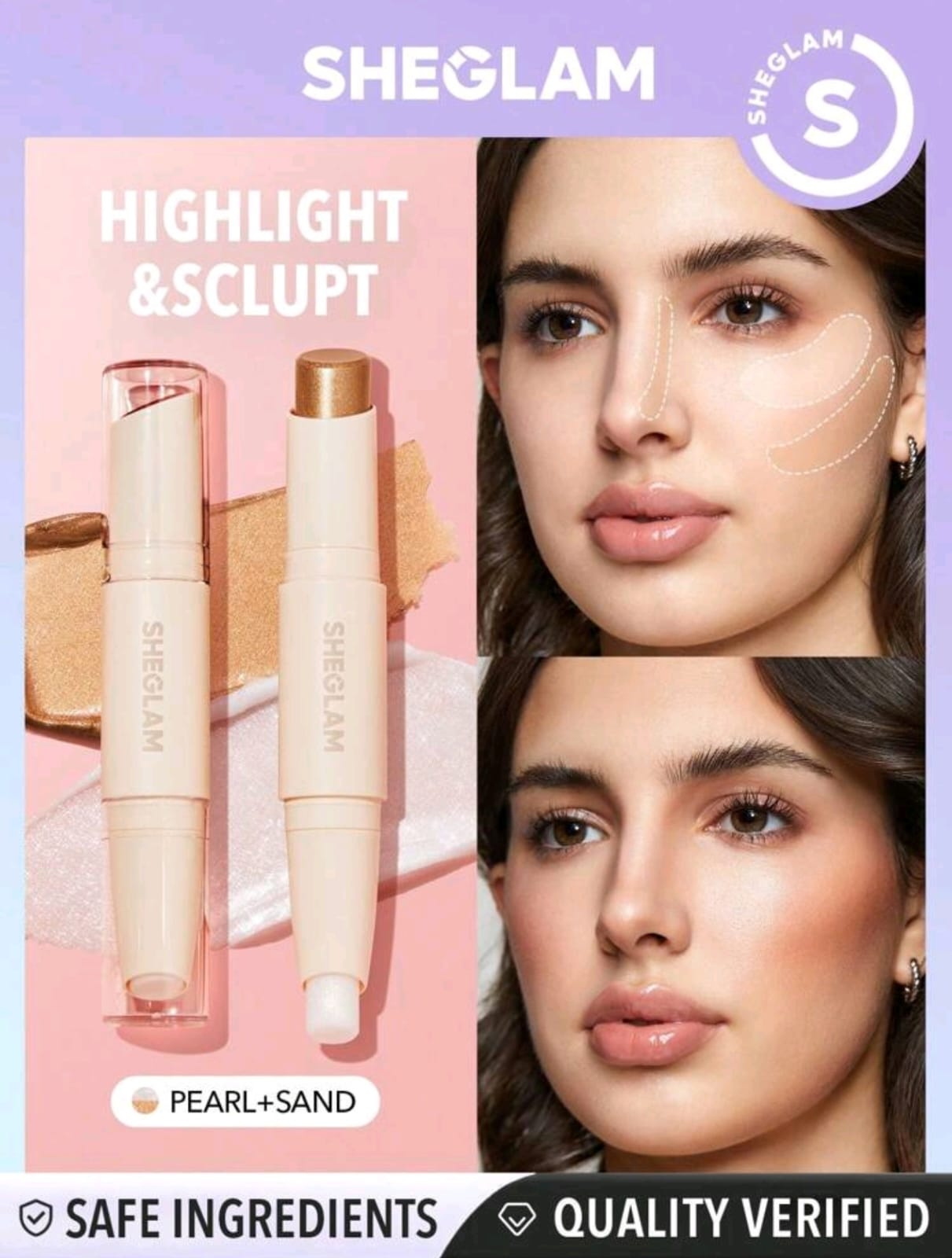 SHEGLAM Color & Sculpt Stick 2 In 1 Contour Dual