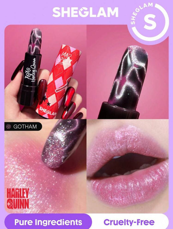 Harley Quinn X SHEGLAM Thrill Seeker Color-Changing Lipstick