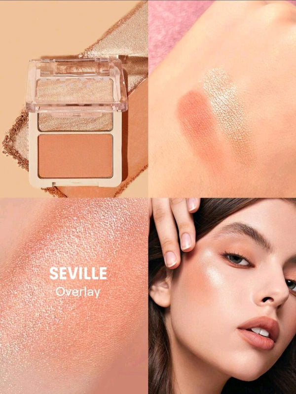 SHEGLAM Glam 101 Hybrid Highlighter & Blush Duo