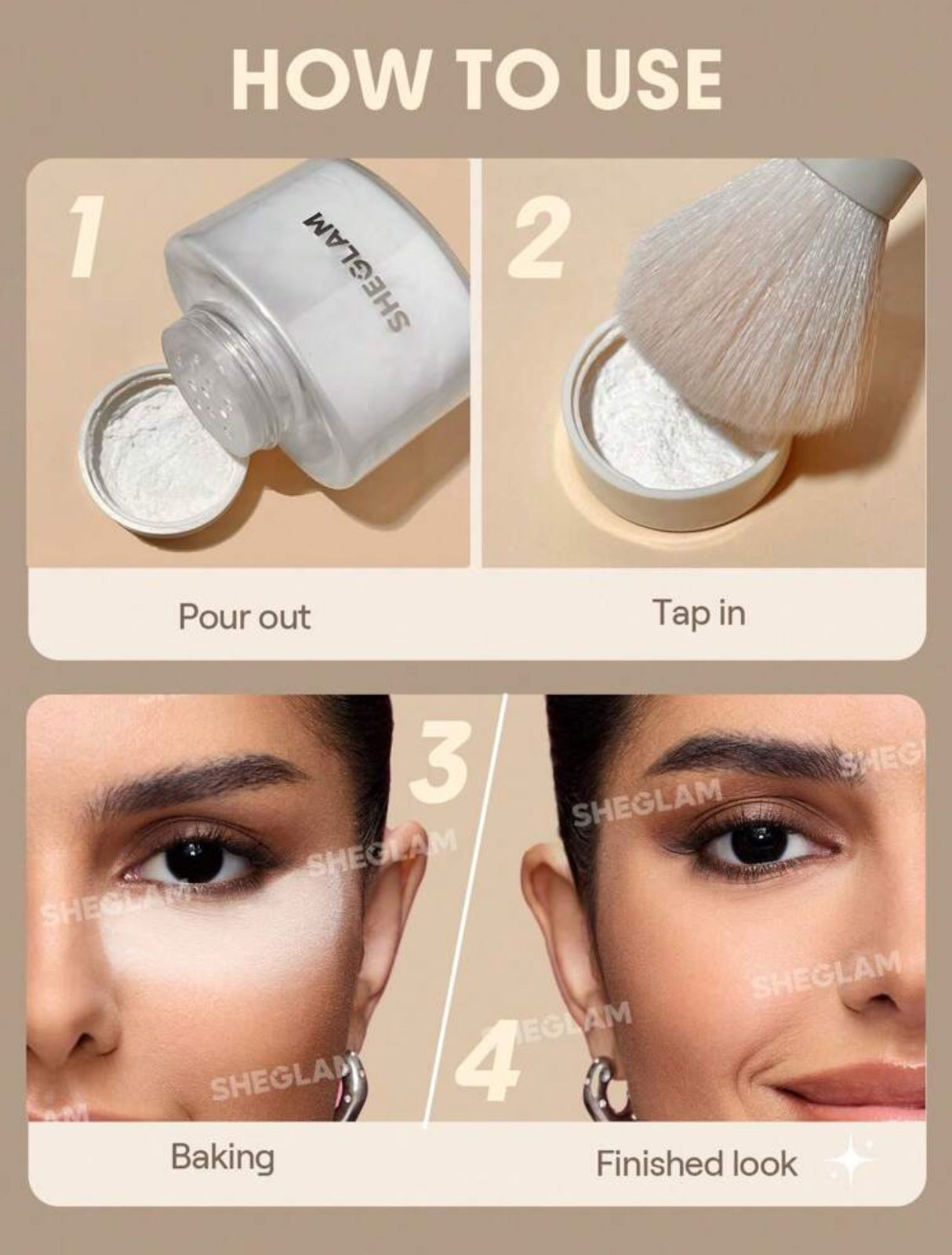 SHEGLAM Blur In A Bottle Loose Setting Powder