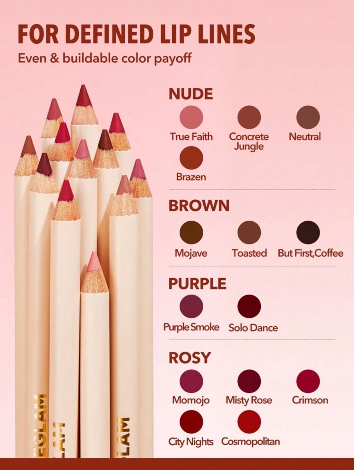 SHEGLAM Lip Facts Lip Liner Creamy