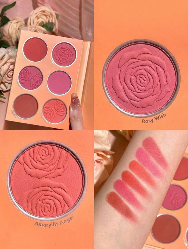 SHEGLAM Floral Flush Blush Palette 6-Color