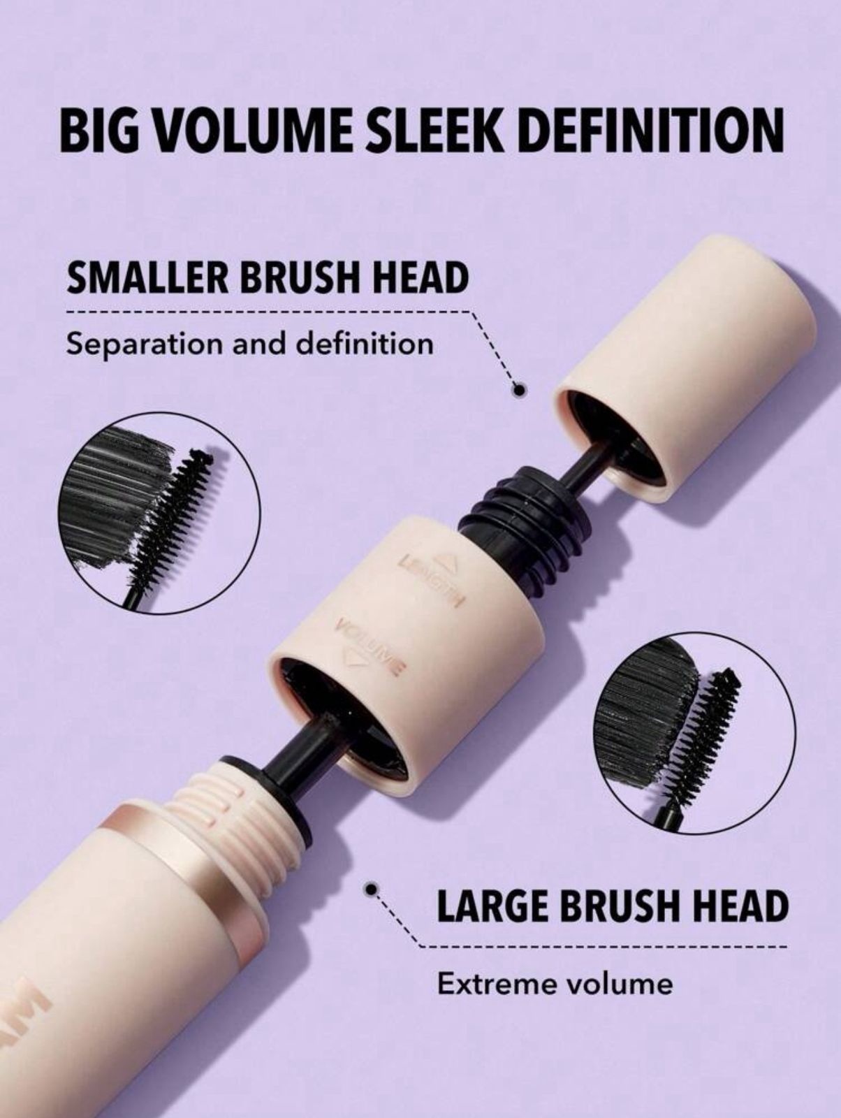 SHEGLAM Lash Besties 2-In-1 Mascara Volumizing Double Head