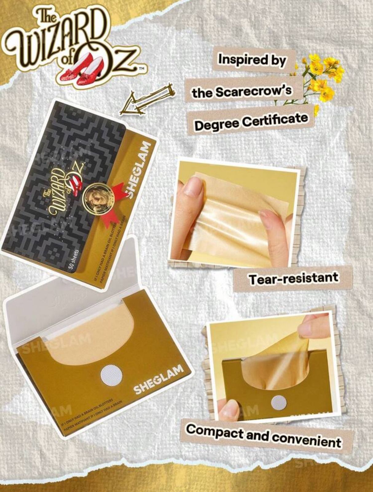 The Wizard of OZ™ | SHEGLAM If I Only Had A Brain Oil Blotters