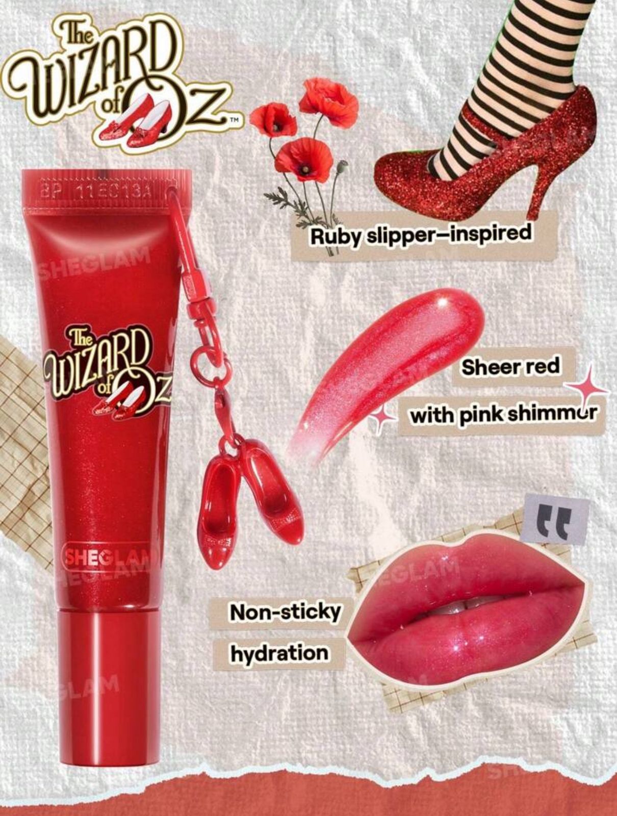 The Wizard of OZ™ | SHEGLAM Click Your Heels Lip Gloss