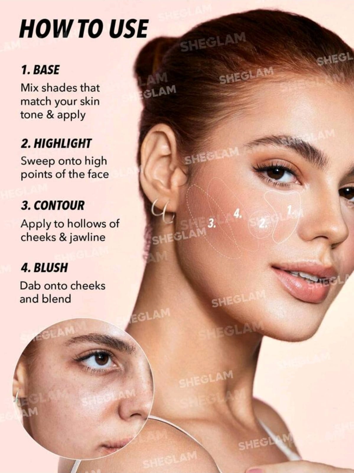 SHEGLAM All About That Face Multifunctional Face Palette-Vanilla Sculpt