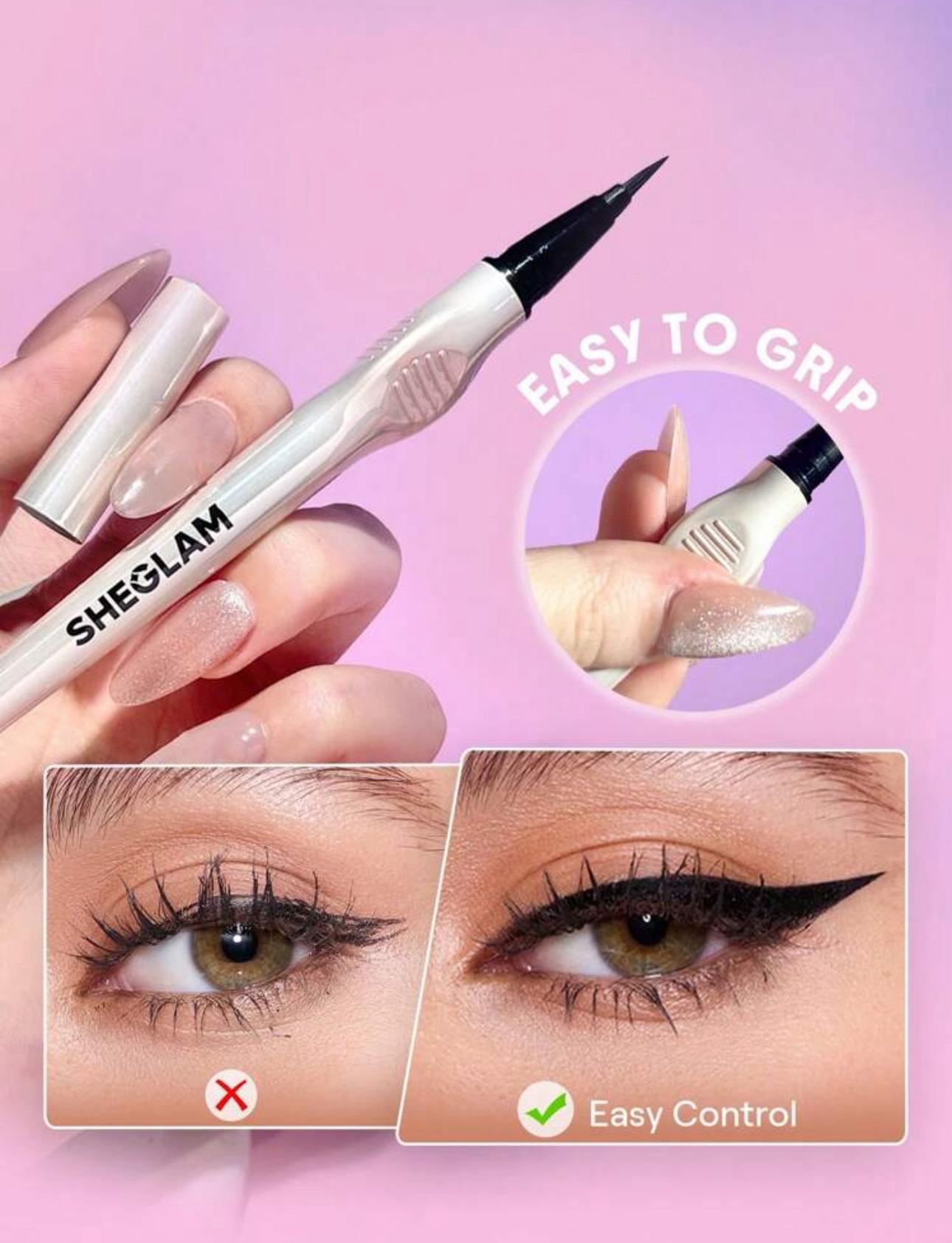SHEGLAM Glide Control Liquid Eyeliner-Matte Black